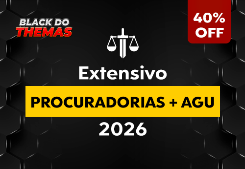 Extensivo Procuradorias + AGU 2026 (40% OFF)