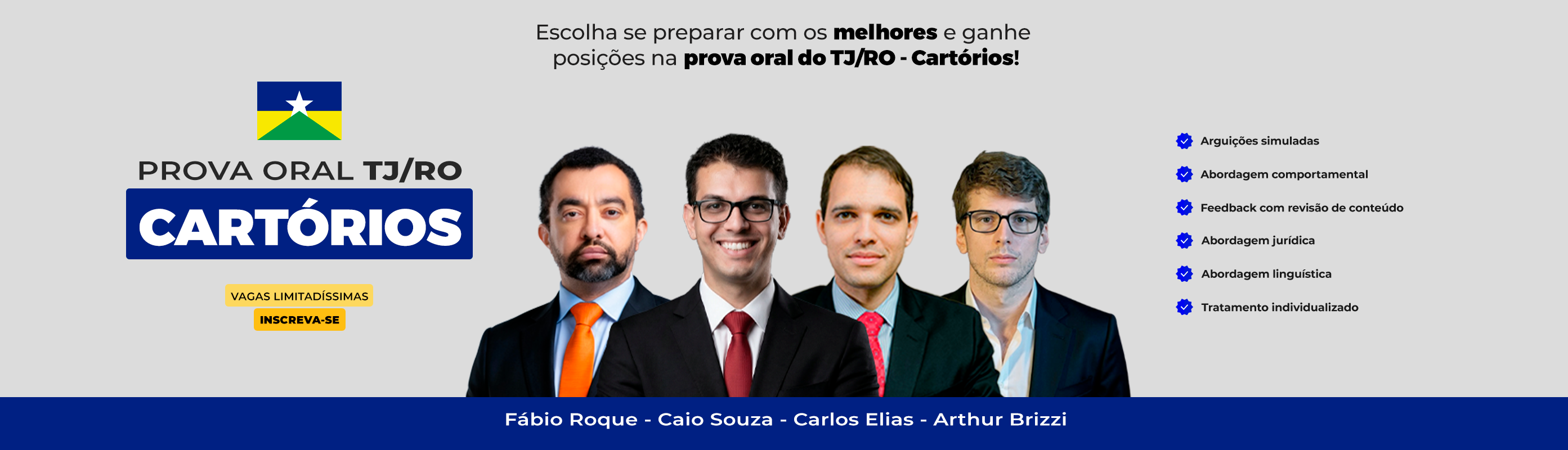 Prova Oral TJ/RO - Cartórios  