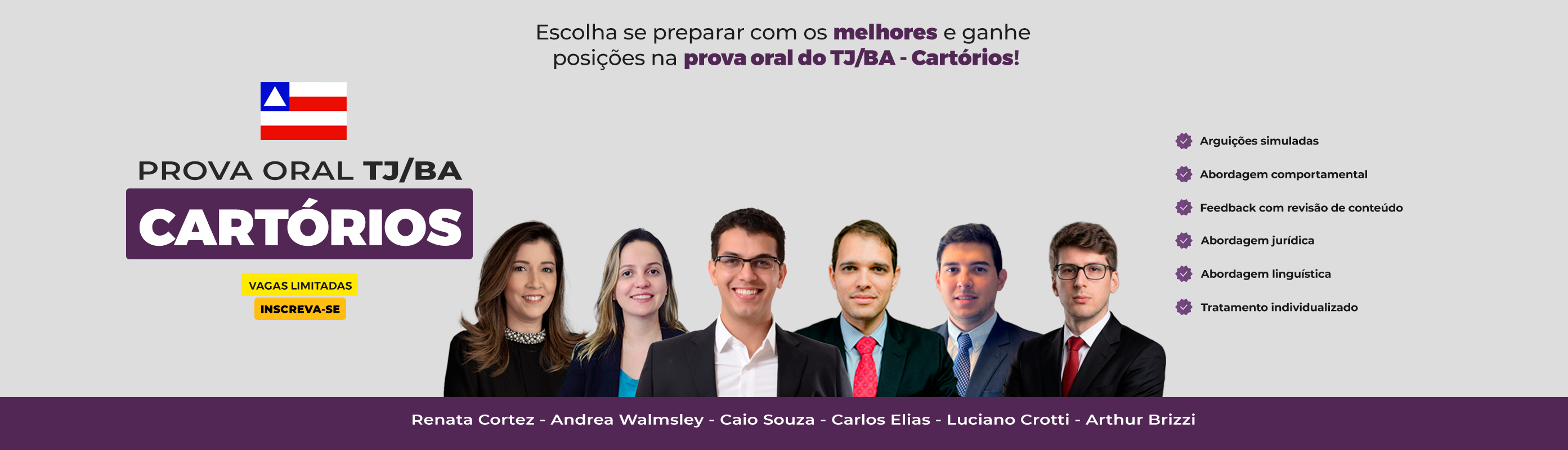 Prova Oral TJ/BA - Cartórios 