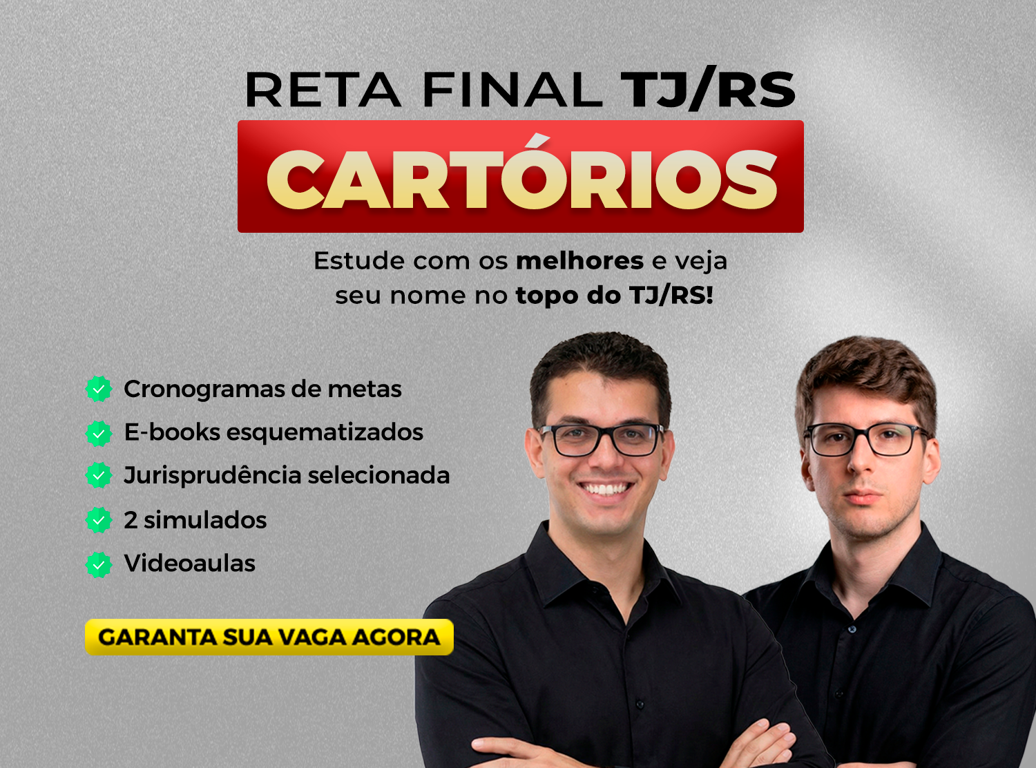 RETA FINAL TJRS CARTORIOS THEMAS DIREITO NOTARIAL E REGISTRAL CONCURSO TABELIAO