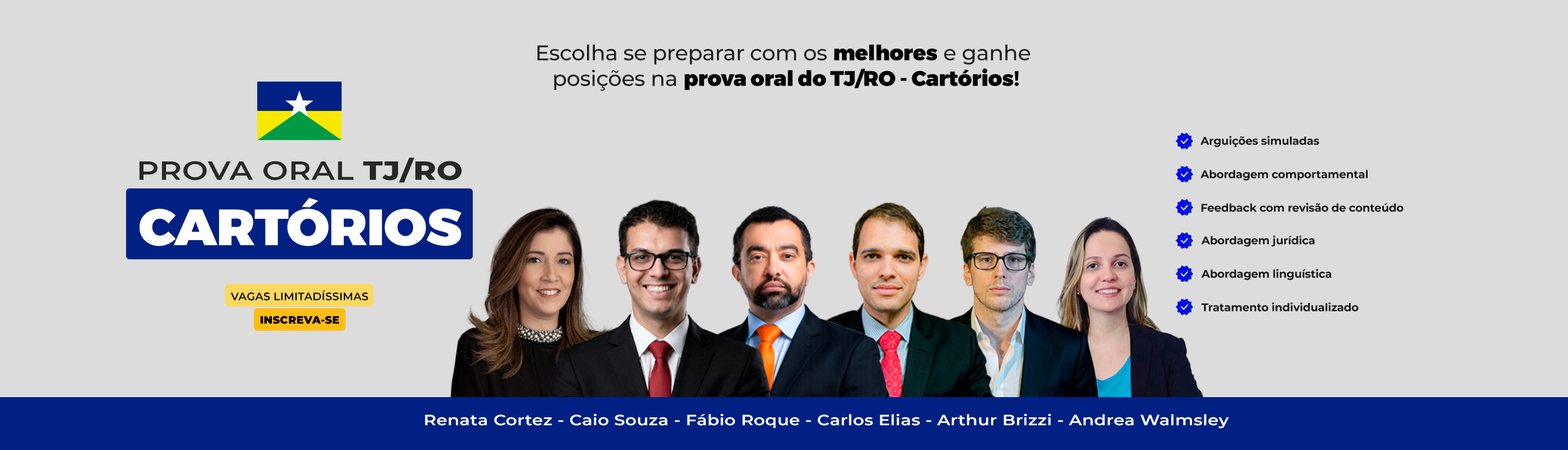 Prova Oral TJ/RO - Cartórios  