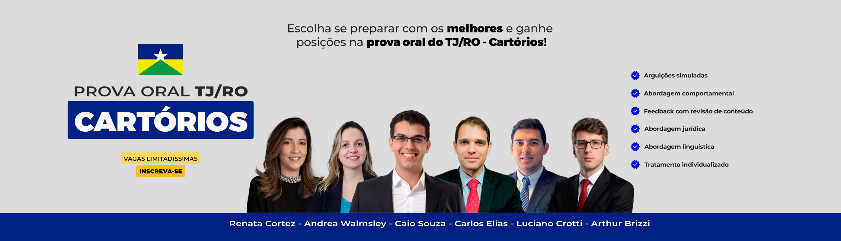 Prova Oral TJ/RO - Cartórios  