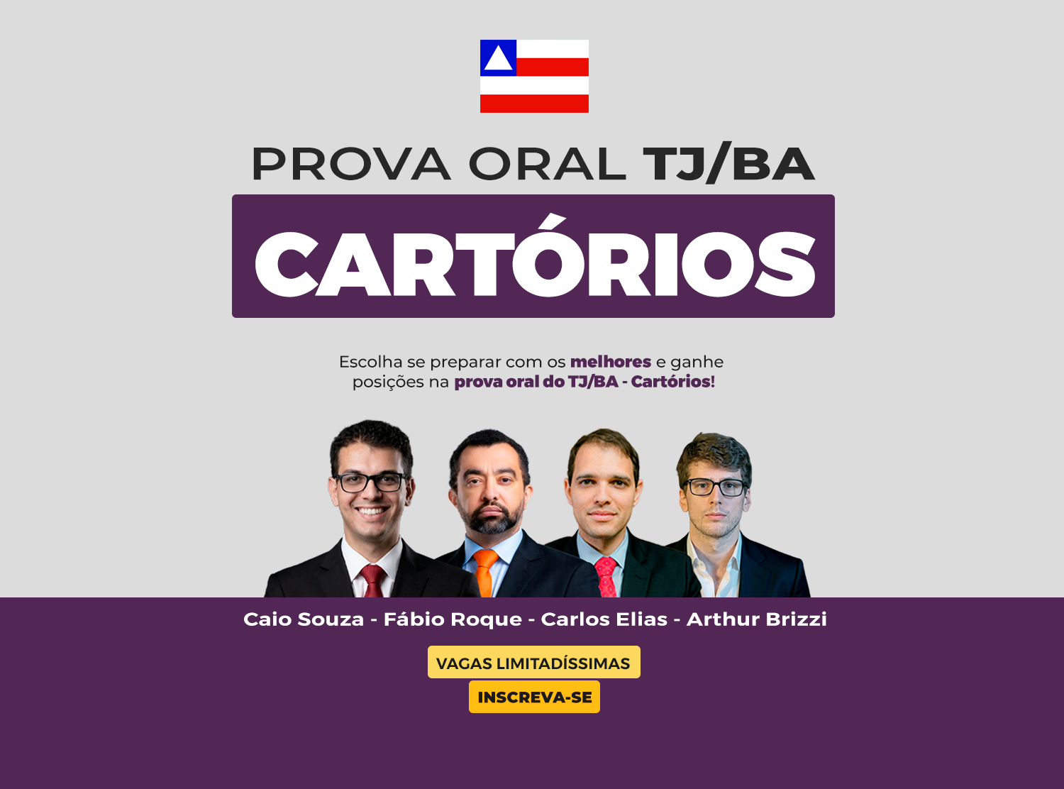 Prova Oral TJ/BA - Cartórios 