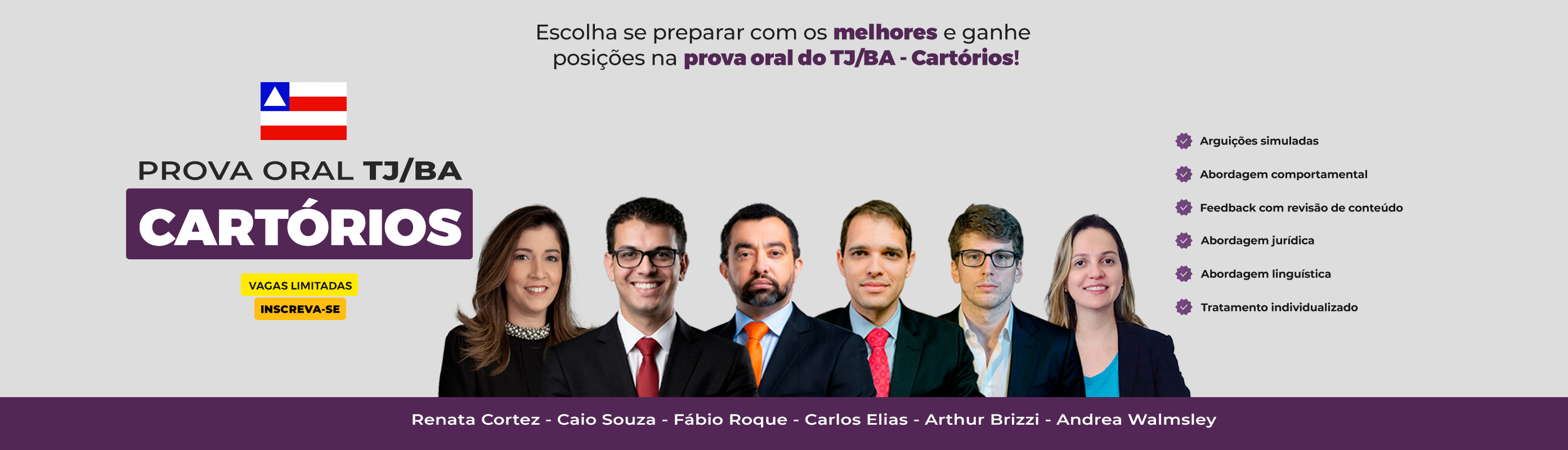 Prova Oral TJ/BA - Cartórios 