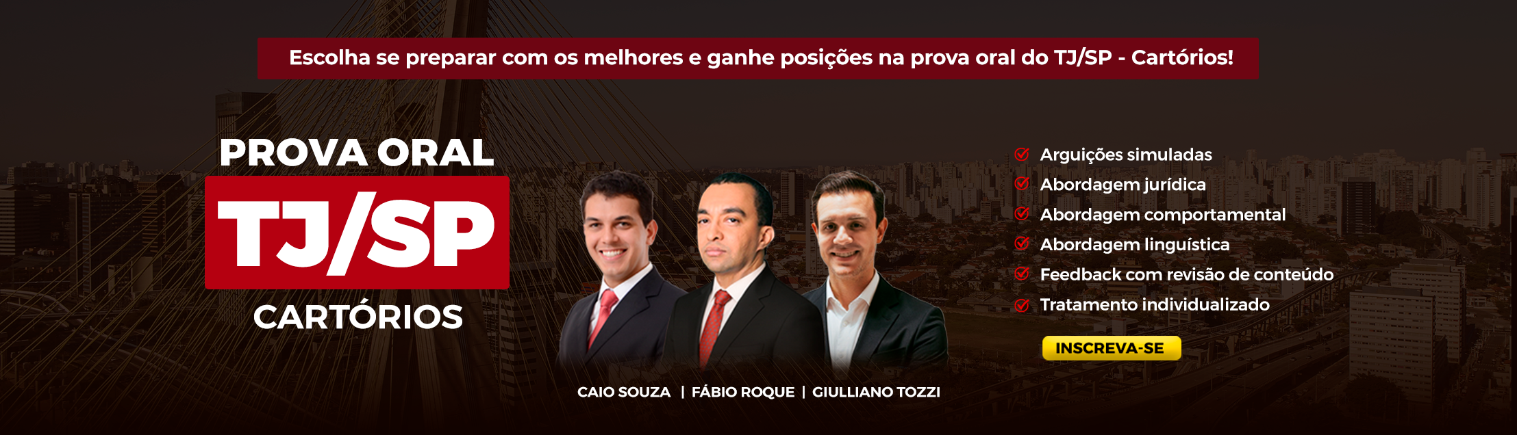 TJ SP CARTORIOS PROVA ORAL THEMAS FABIO ROQUE ARTHUR BRIZZI CAIO SOUZA NOTORIAL REGISTRAL