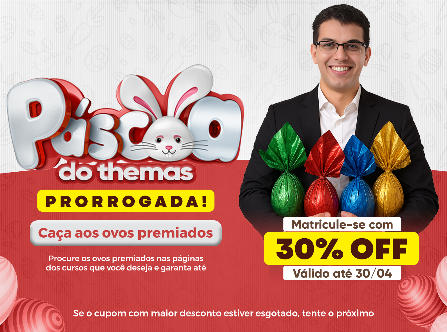 PASCOA DO THEMAS ATE 40% OFF PREPARAÇAO PARA CONCURSOS PUBLICOS CARTORIOS PROCURADORIAS 